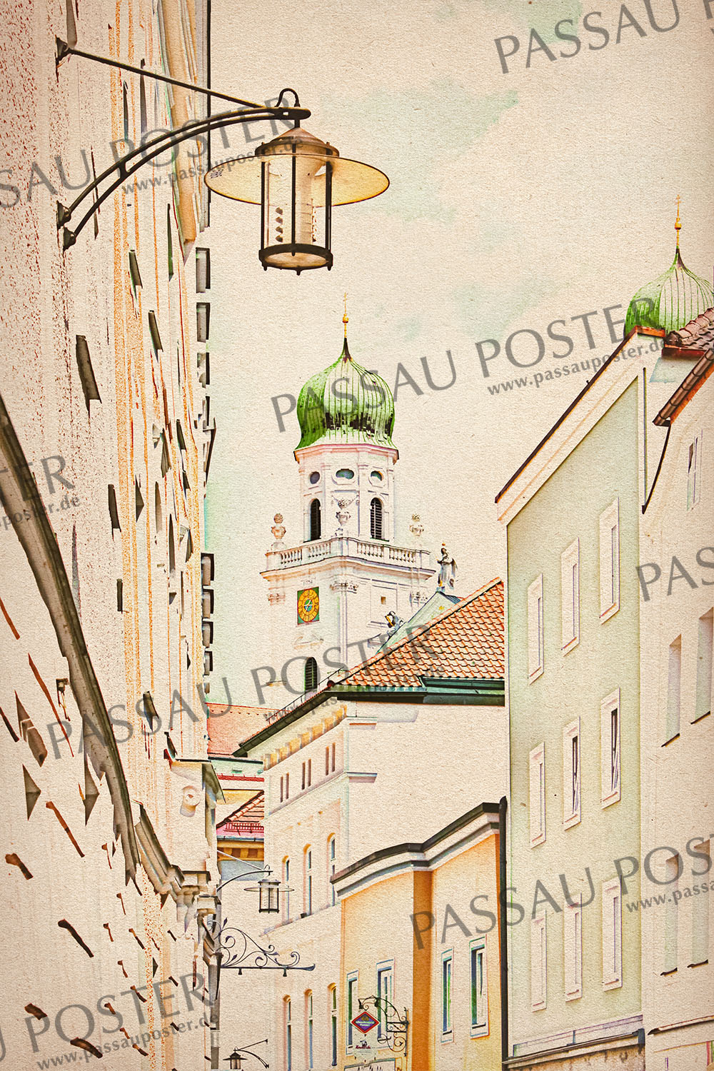 Passau Poster - Passauer Herz der Stadt