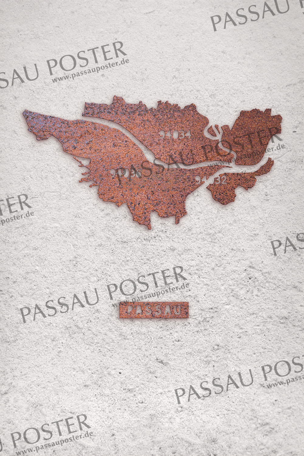 Passau Poster - Passauer Stadtgebiet